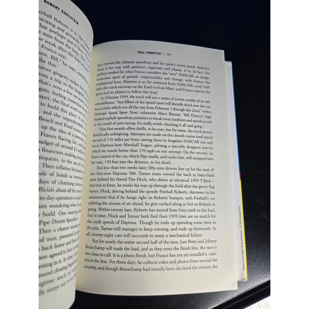 Full Throttle‎ Curtis Turner NASCAR Biography Robert Edelstein HCDJ Book